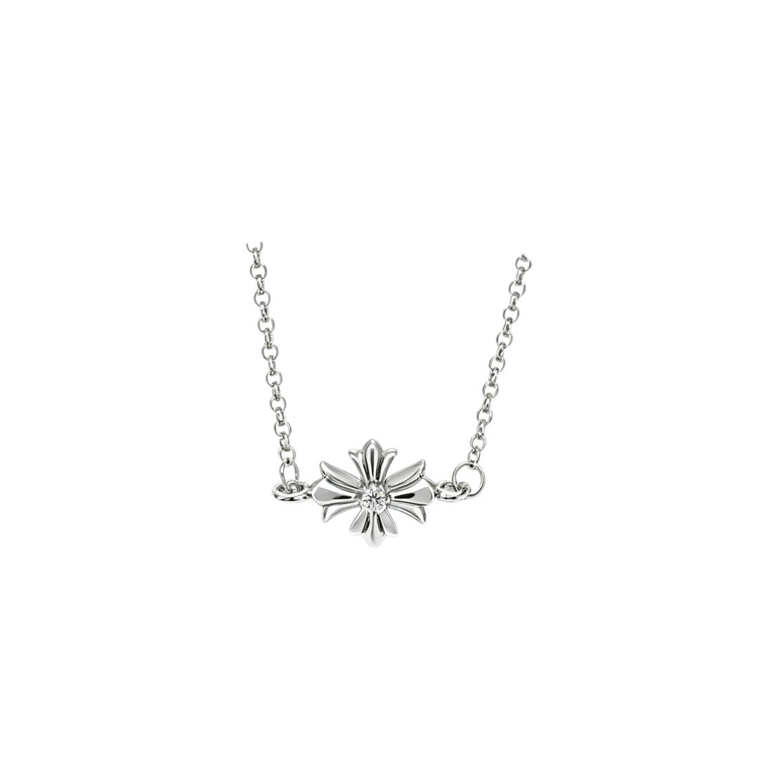 Chrome Hearts Silver Flower Necklace